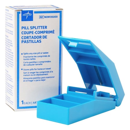 Medline Pill Splitter, Blue, Individually Boxed NON135000